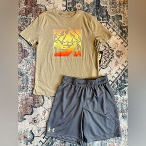 Under Armour boys size 8 matching set new